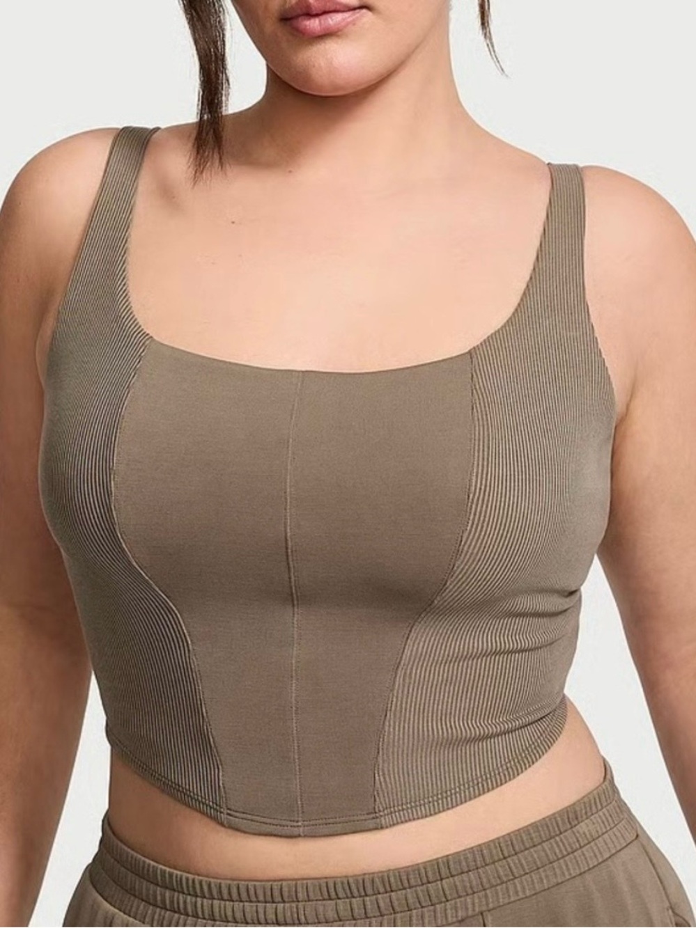 Victorias Secret Knit Corset Tank Top